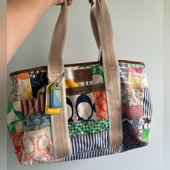 Coach Patchwork multicolor bag - Picture 4 of 15